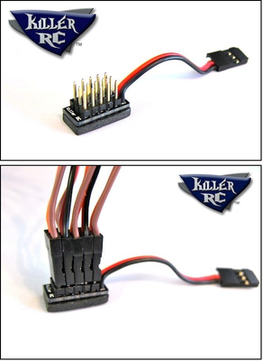 Killer-RC 5-Way Micro Splitter - Short Wire (2")