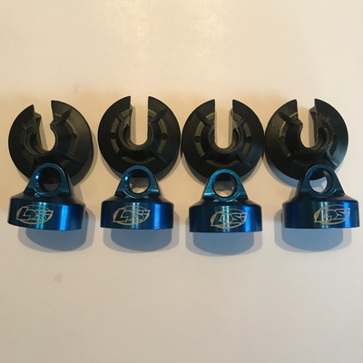 Losb2858 x2 Losi 5ive T shock caps and retainers 