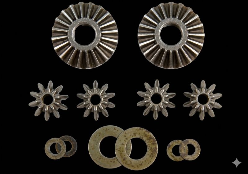 LOSI 5IVE INTURNAL SPIDER GEARS LOSB3202 REPLACMENT 