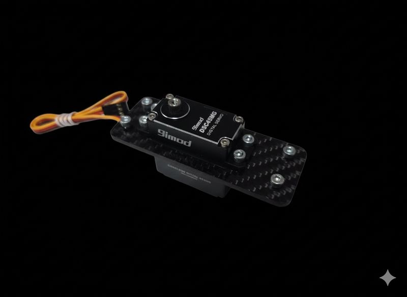 RADICAL RC SERVO PLATE ADAPTER PLATE JUMBO TO 8TH SCALE