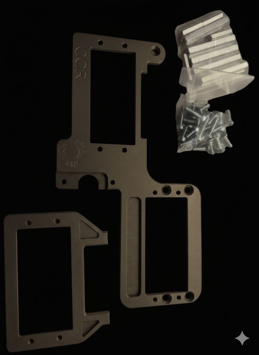 Limited edition hard anodized Losi 5ive 7075 alloy servo tray