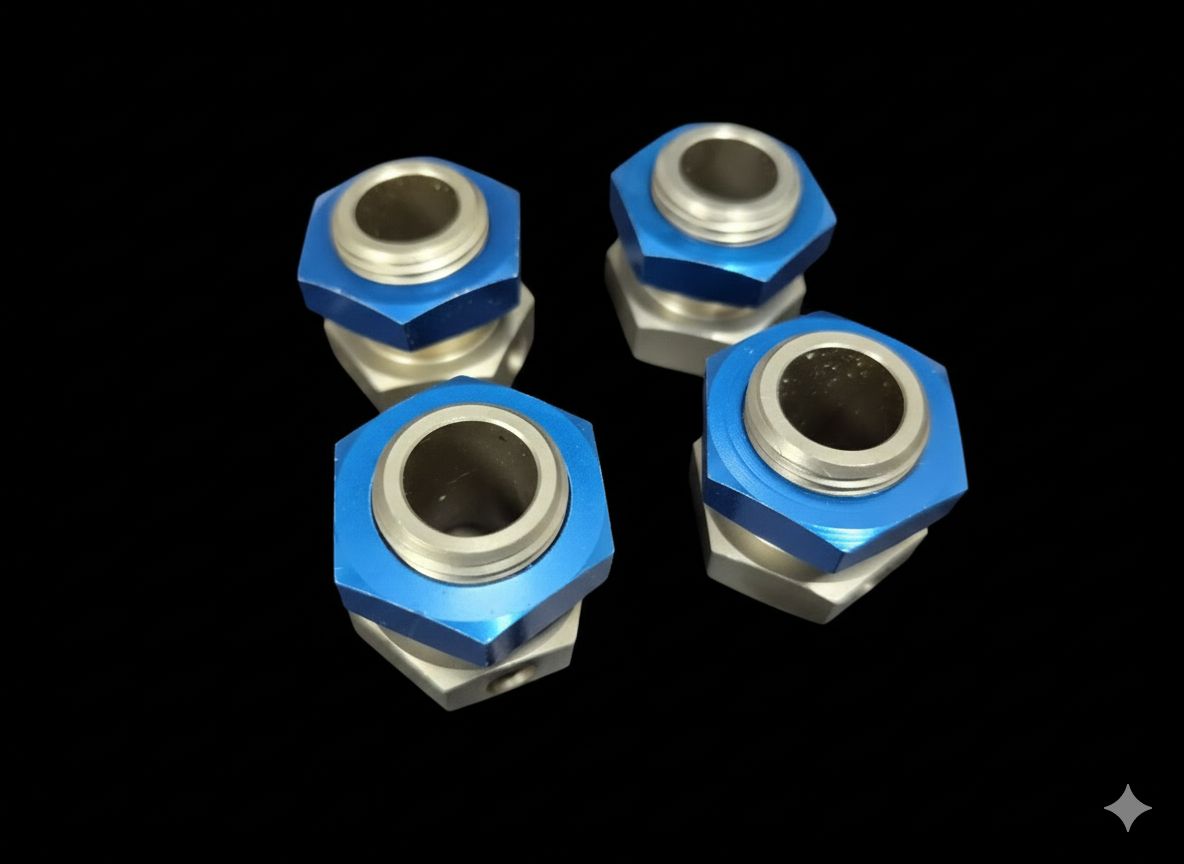 Genuine Losi 5ive-T 24mm hexs and huts (4) losb3227 losb3225