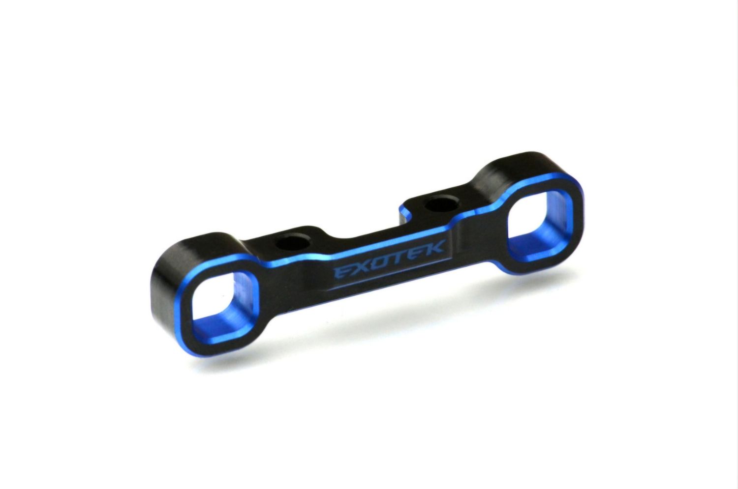 EX2244 - Exotek Dual Blue and Black 7075 HD rear arm mount - D block (Associated B7 or B7D B7.1)