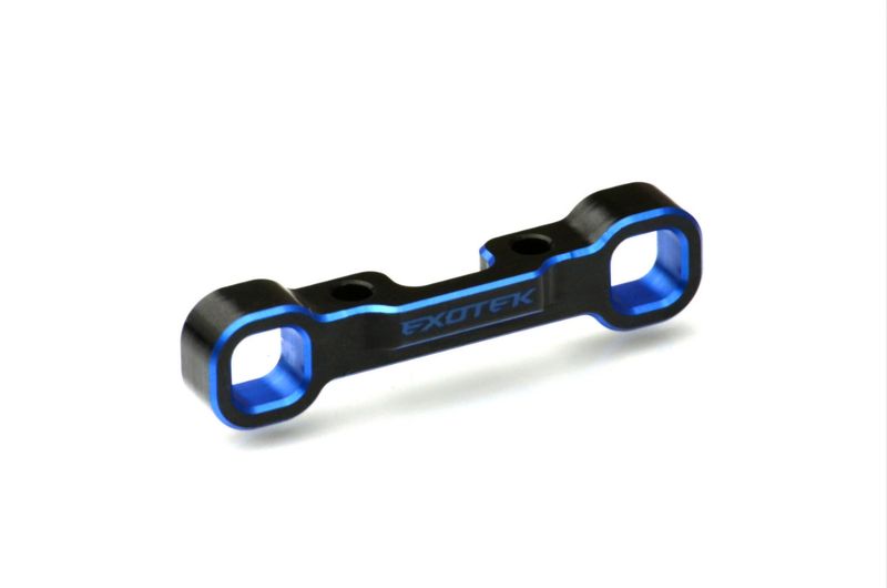 EX2244 - Exotek Dual Blue and Black 7075 HD rear arm mount - D block (Associated B7 or B7D B7.1)