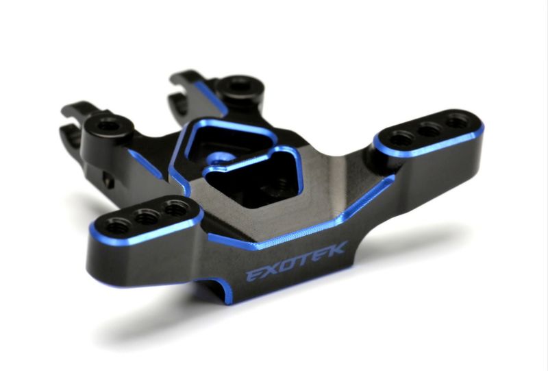 EX2245 - Dual Blue and Black 7075 aluminium HD front ballstud mount (AE B7 or B7D B7.1 EX2245 - Dual Blue and Black 7075 aluminium HD front ballstud mount (AE B7 or B7D B7.1
