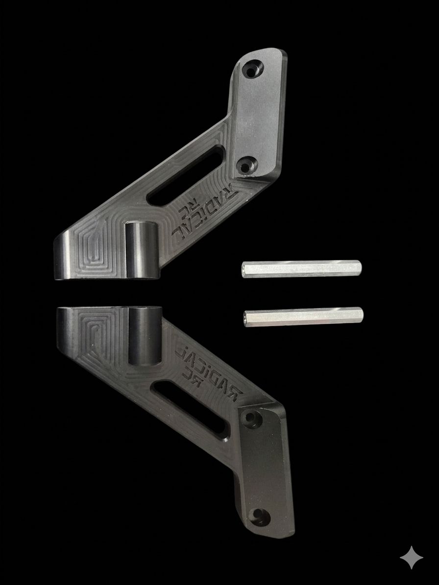 RADICAL RC LOSI 5IVE B WING MOUNT BILLET DELRIN