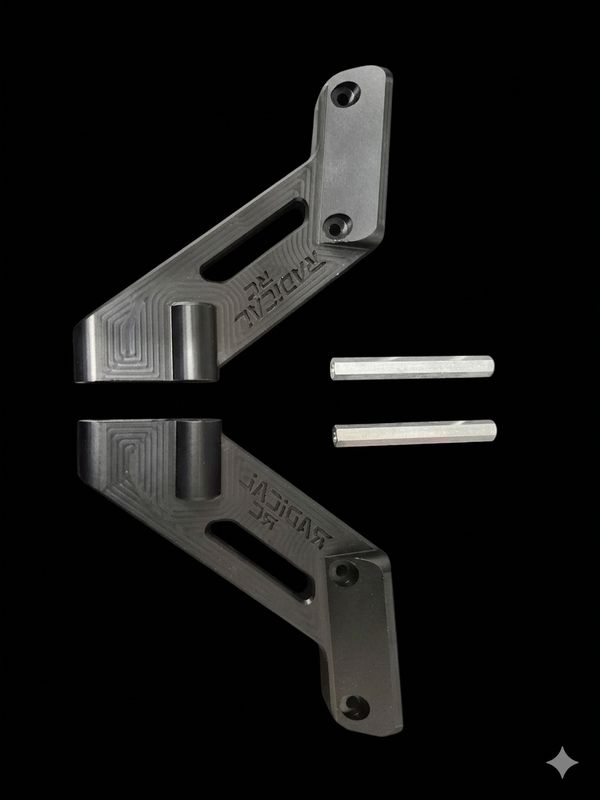 RADICAL RC LOSI 5IVE B WING MOUNT BILLET DELRIN