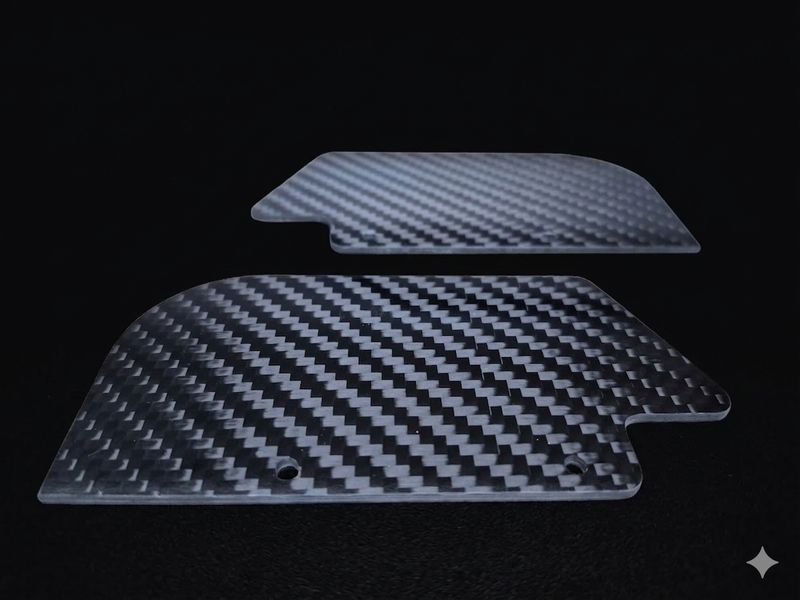 RADICAL RC LOSI DBXL CARBON FIBRE REAR CV PROTECTION
