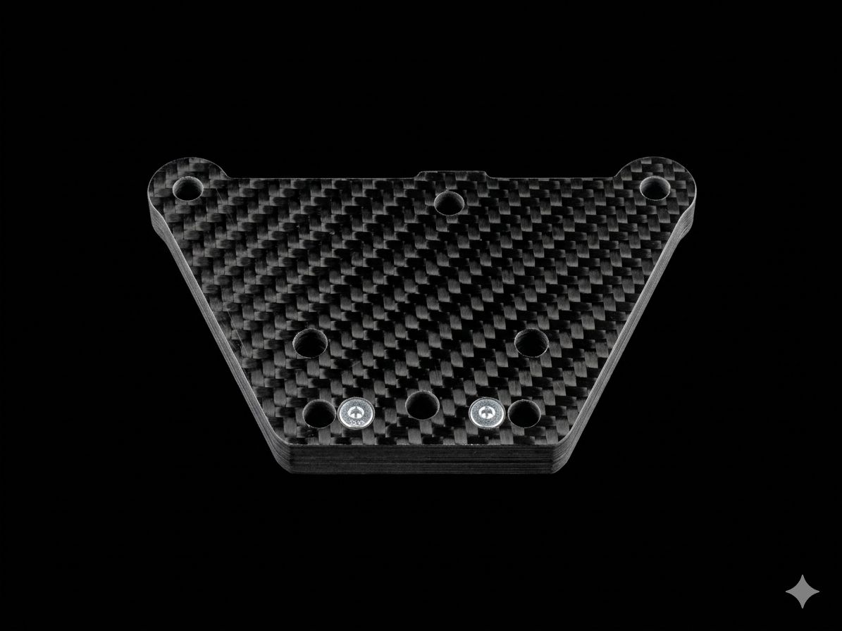 RADICAL RC LOSI 5IVE T/B CARBIN FIBRE FRONT CHASSIS TOP PLATE