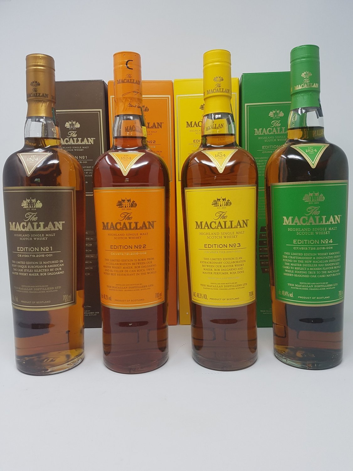 Macallan Edition Series 1 5 Full Set 750ml Us Set With Boxes