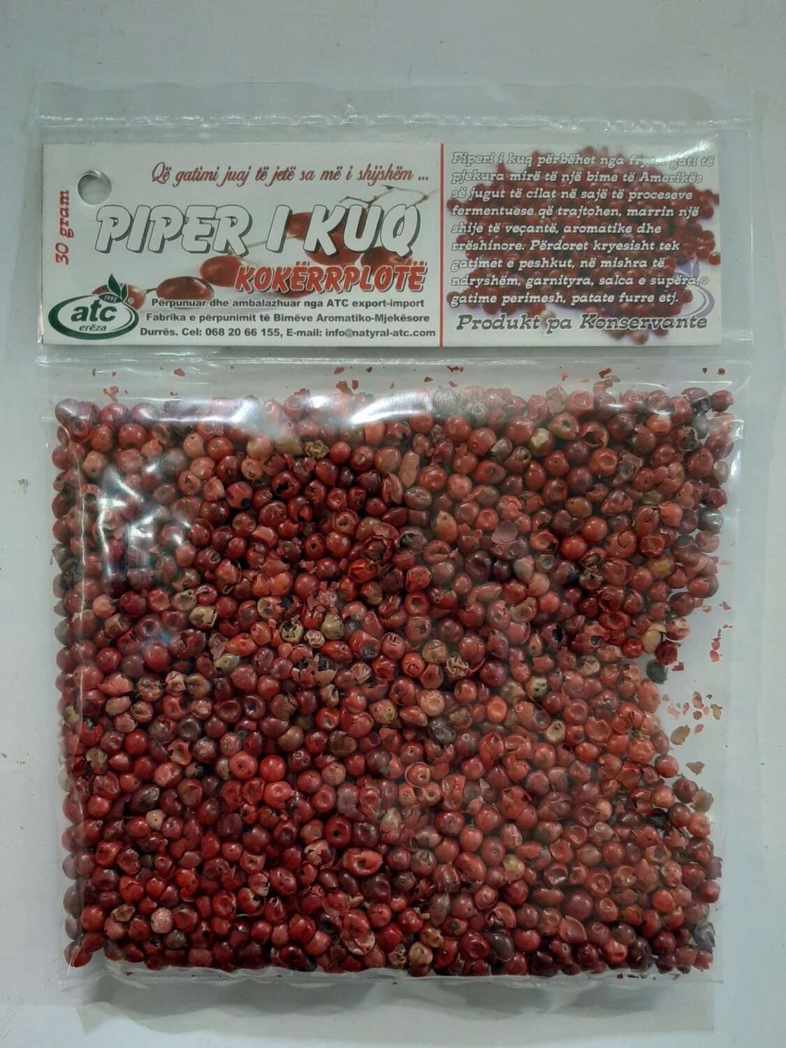 Piper i kuq kokërr plotë 30gr