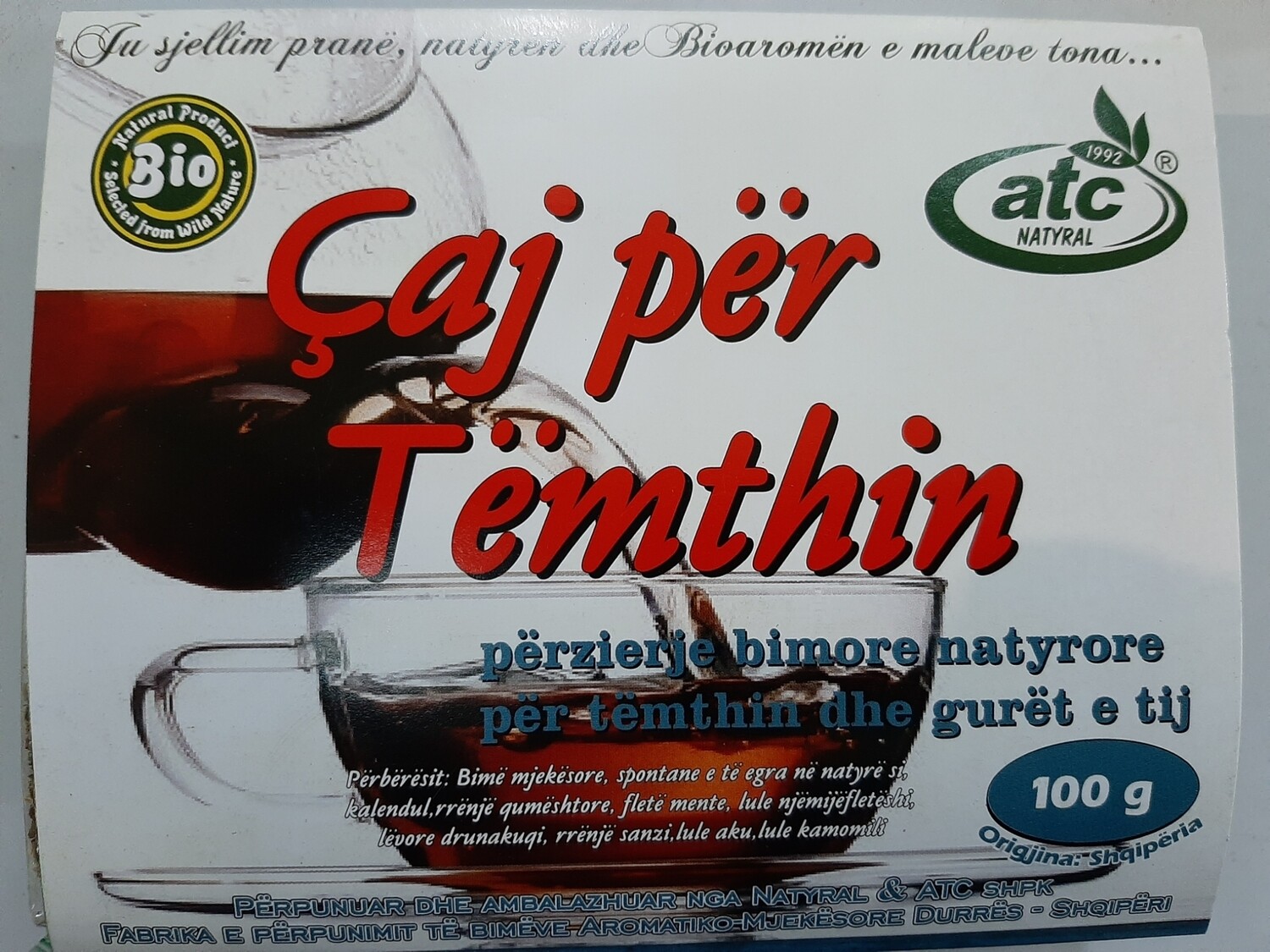 Çaj për Tëmthin 100gr