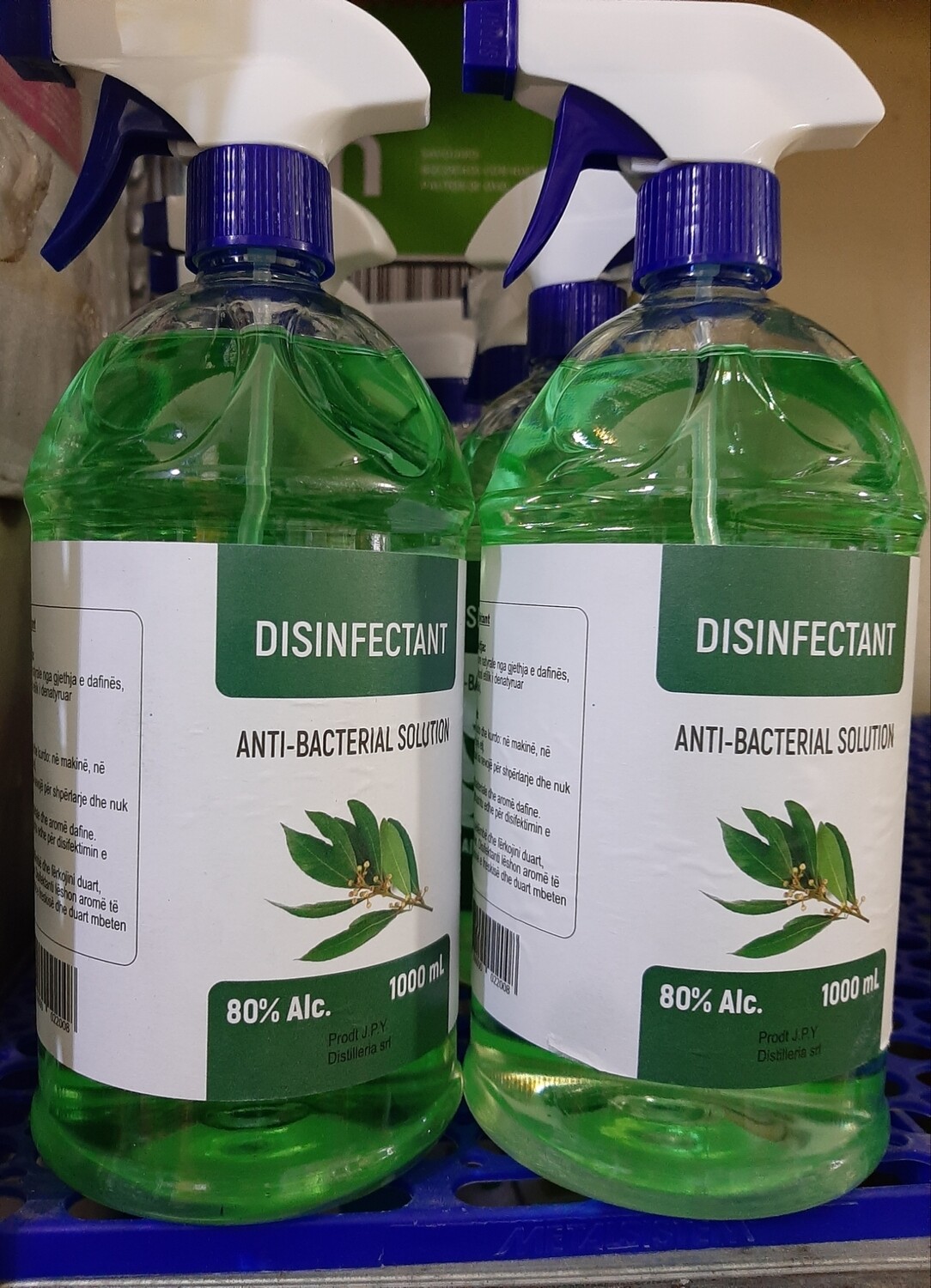 Dizinfenktant Anti-Bakterial 1 litër 80%Alc.