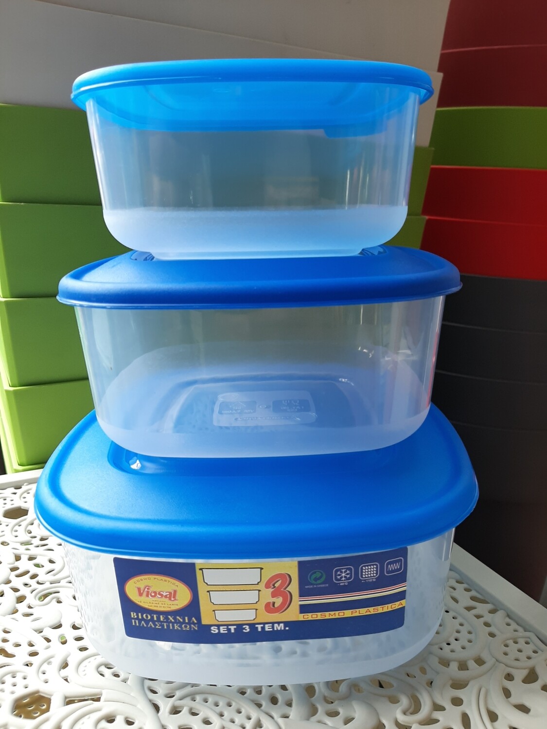 Tasa plastike 3 copë