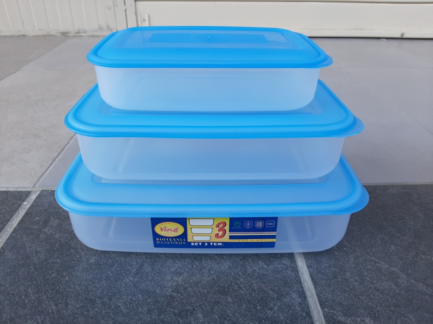 Tasa plastike 3 copë