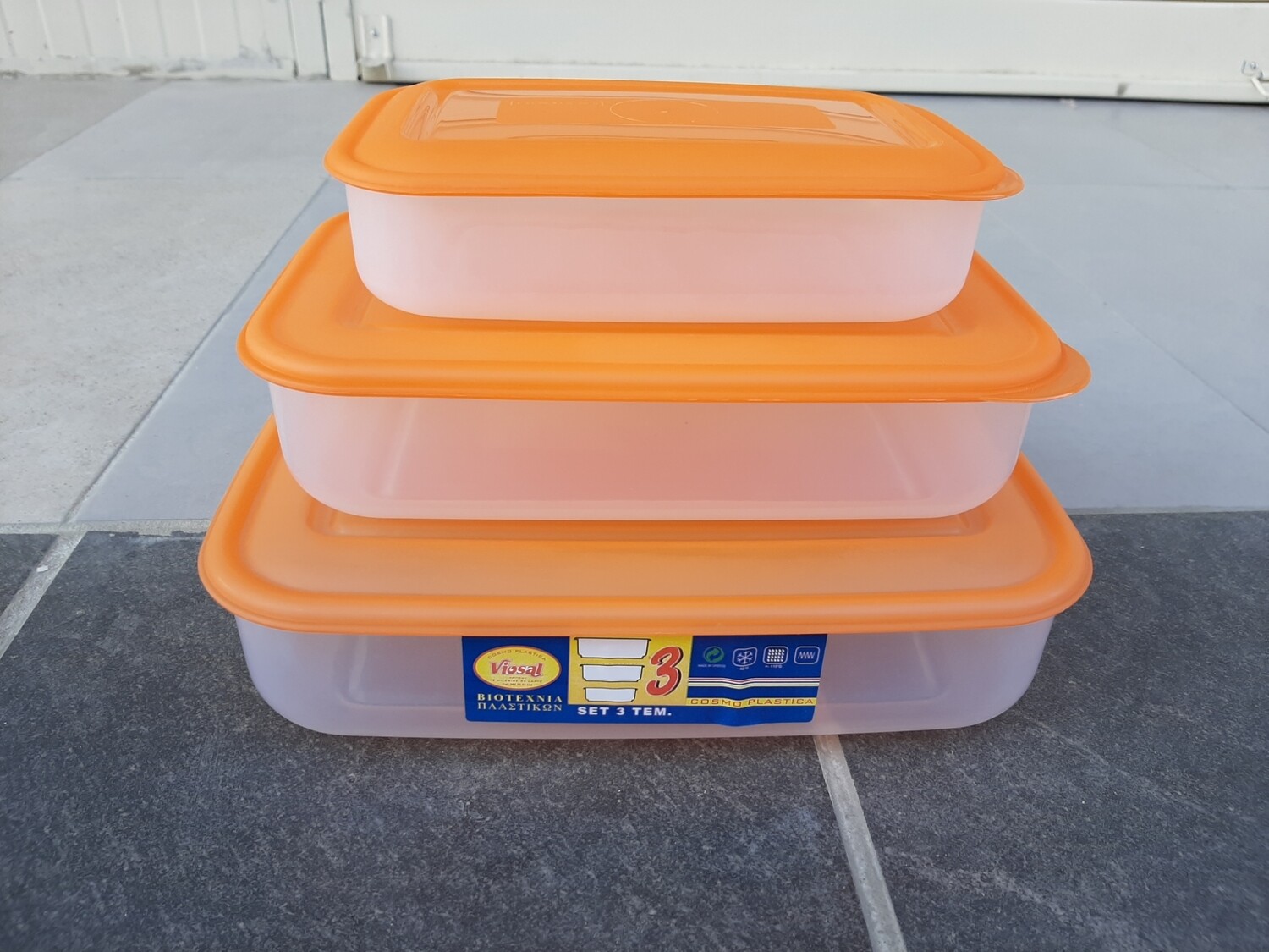 Tasa plastike 3 copë