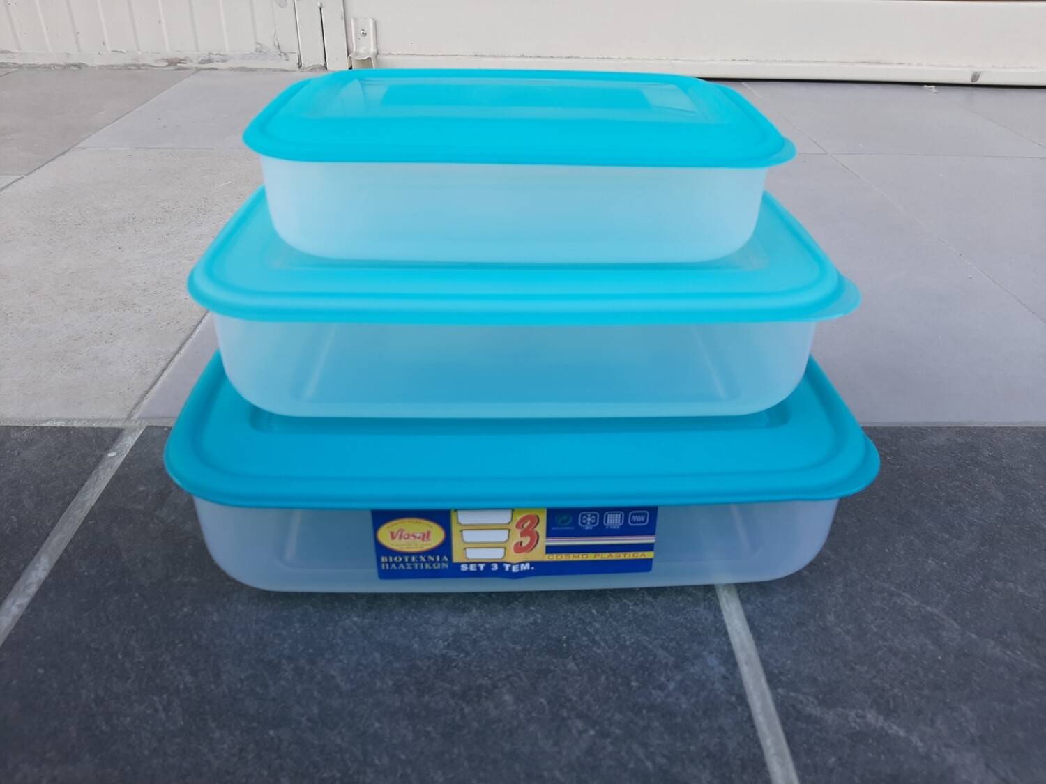 Tasa plastike 3 copë