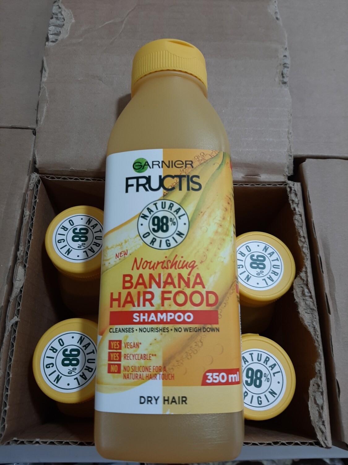 Fructis 98% natyral (për flokë të thatë 350ml)