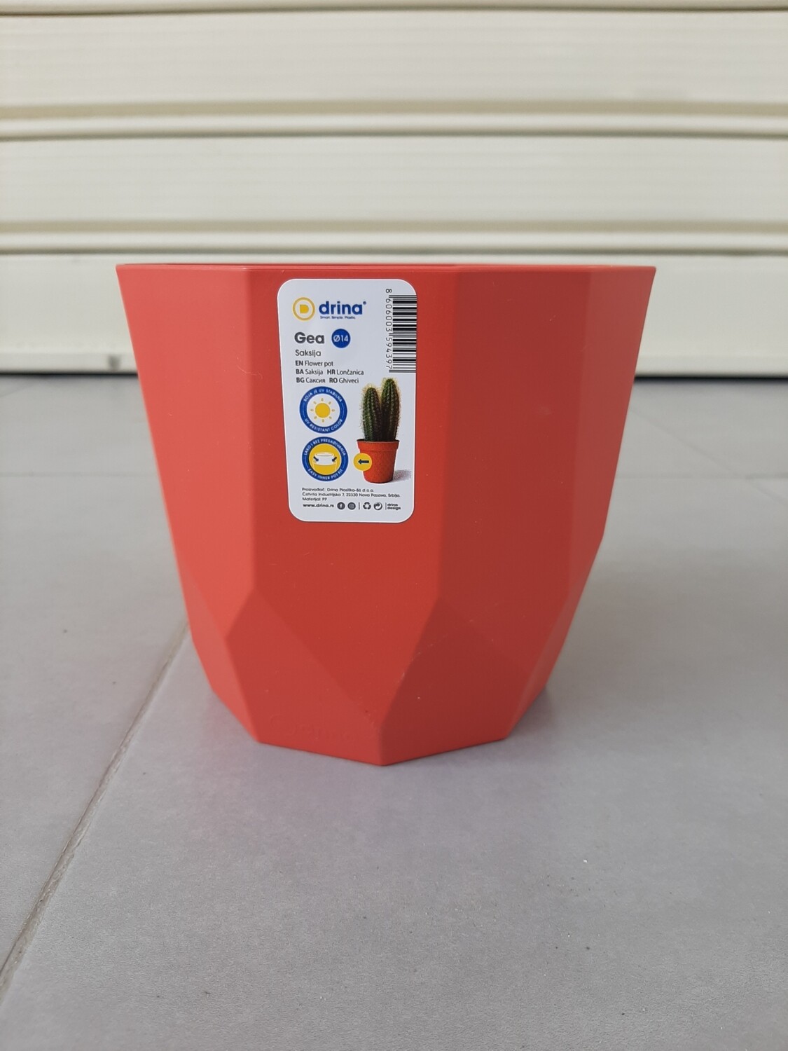 Vazo lulesh Drina ( Gea ) 14cm 1.6 litër