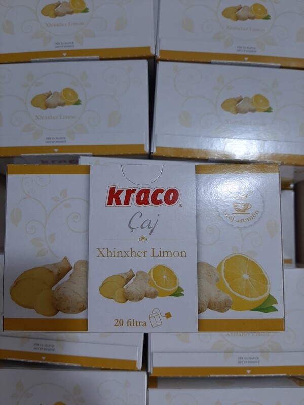 Çaj Limon dhe xhinxhërfill 20 filtra