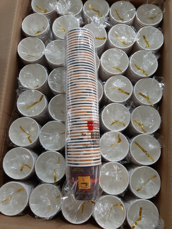 Gota Kafe makiato kartoni 3oz 5cm 50 copë Gota Kafe makiato kartoni 3oz 5cm 50 copë