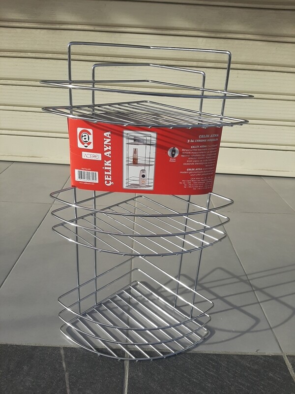 Raft inoksi për shampo etj. 50cm