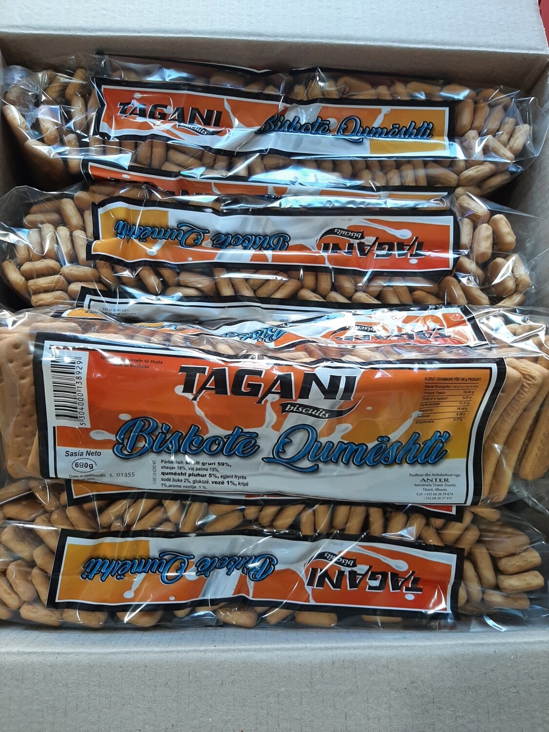 Biskotë qumështi 800gr