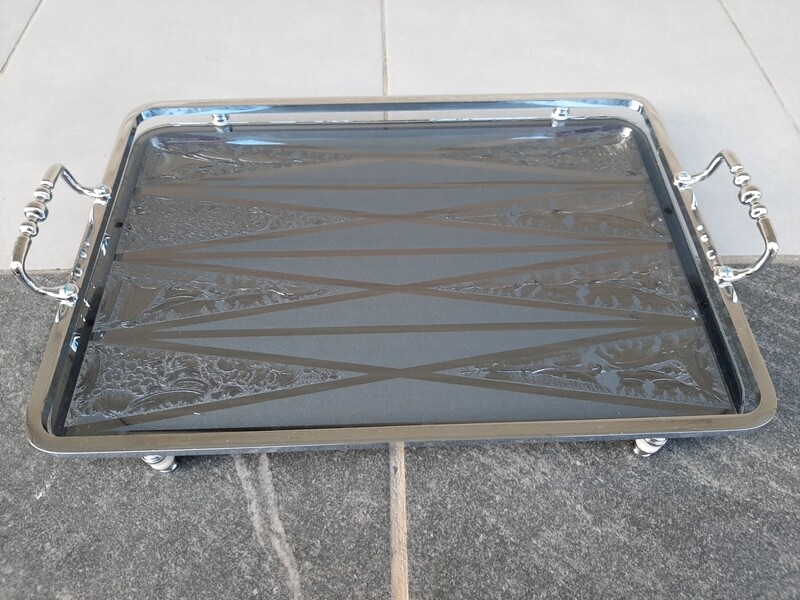 Tabaka xhami 39x25cm