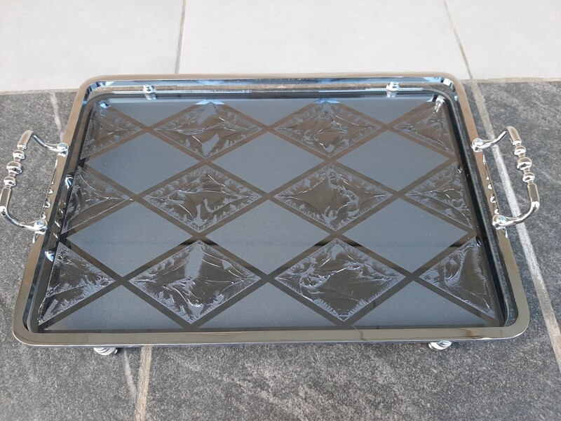 Tabaka xhami 39x25cm