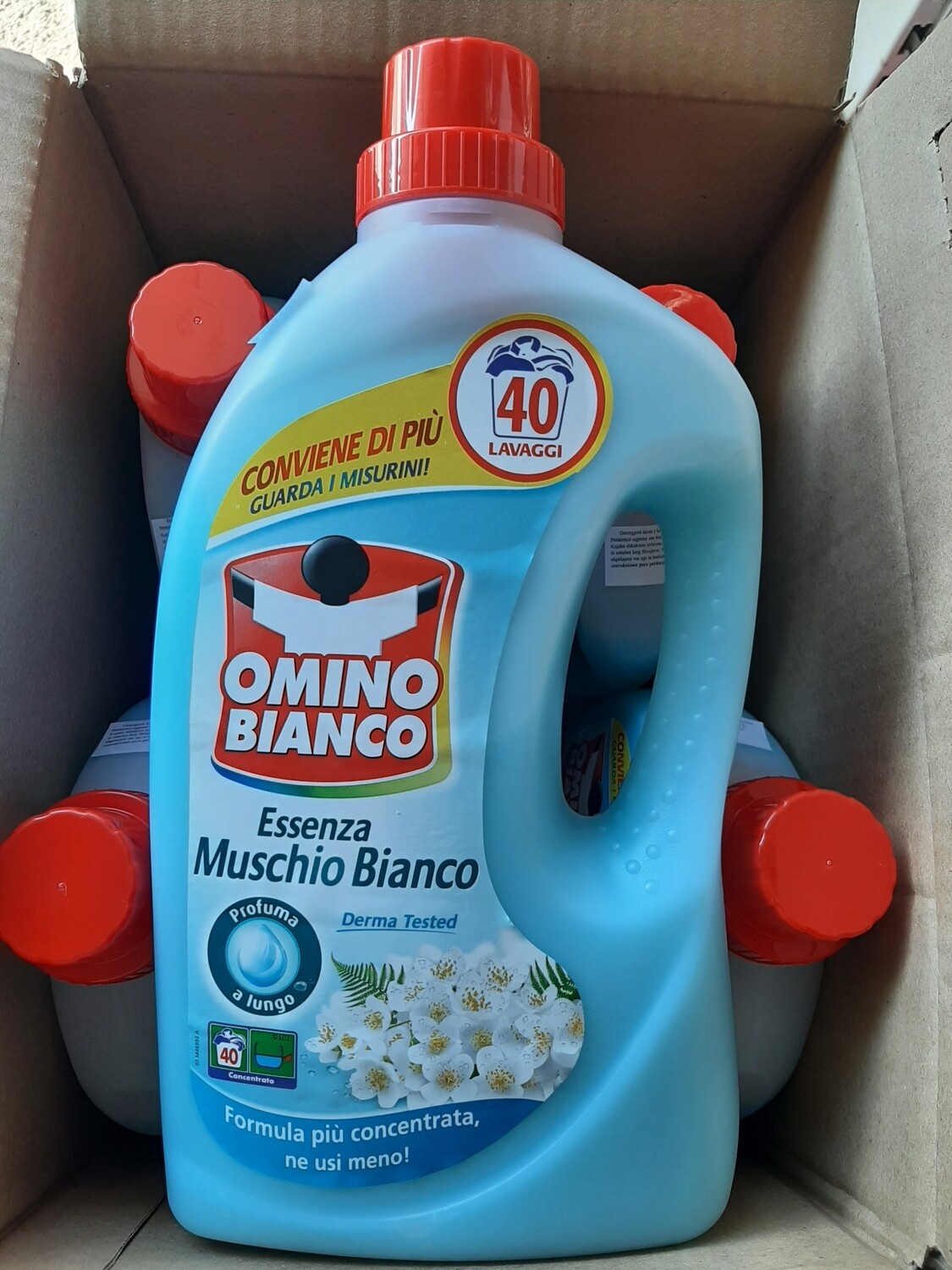 Omino bianco Muschio 40larje, 2 Litër