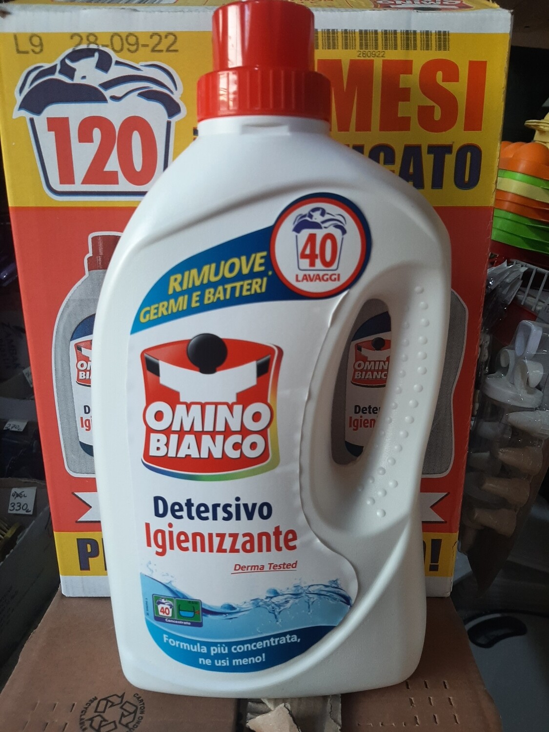 Omino bianco Muschio 40larje, 2 Litër