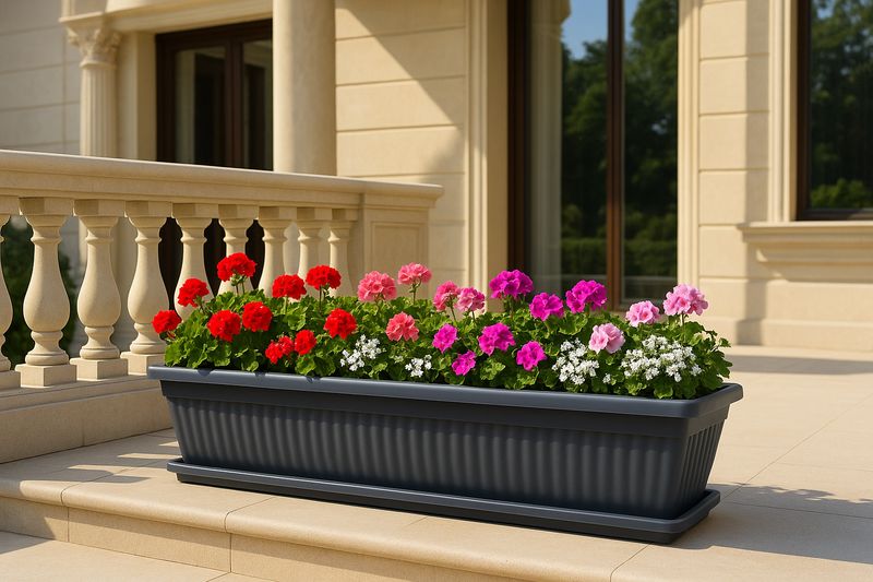 Vazo lulesh Mediteran + pjata 100x40x34cm 88 litra