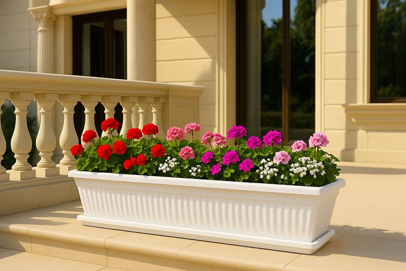 Vazo lulesh Mediteran + pjata 100x40x34cm 88 litra
