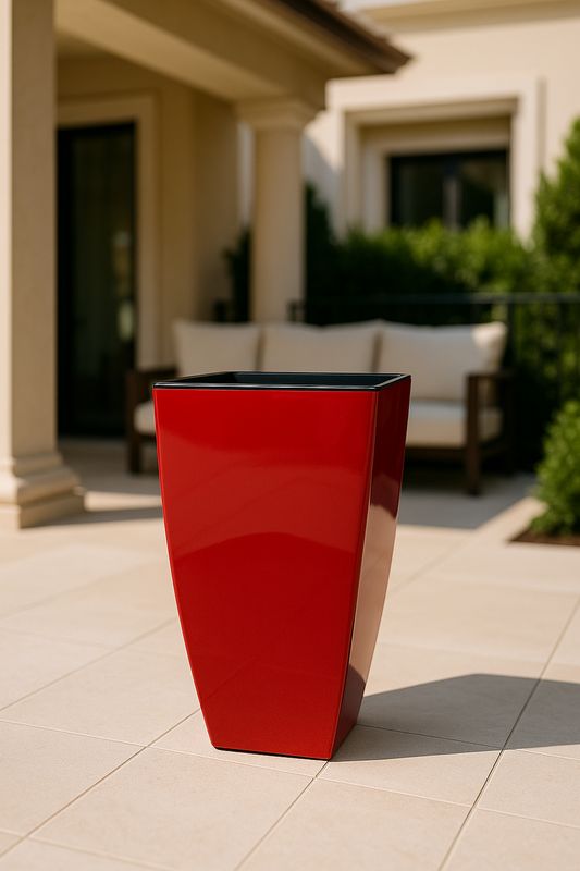 Vazo lulesh + vazo e brëndshme 57x30cm Vazo lulesh + vazo e brëndshme 57x30cm