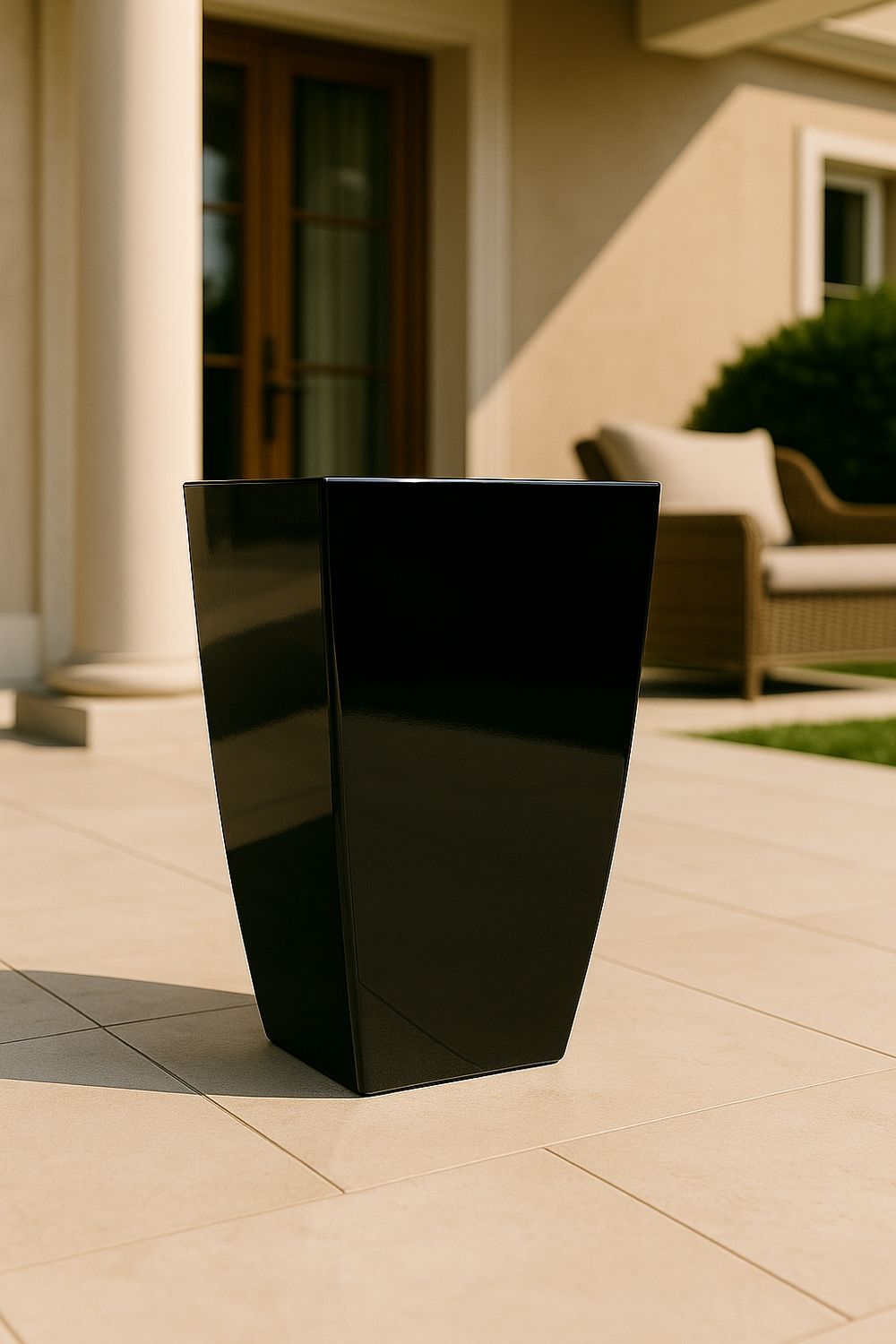 Vazo lulesh + vazo e brëndshme 57x30cm