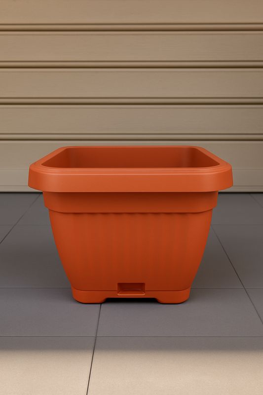 Vazo lulesh Mediteran + pjata 30x30cm 19 litër