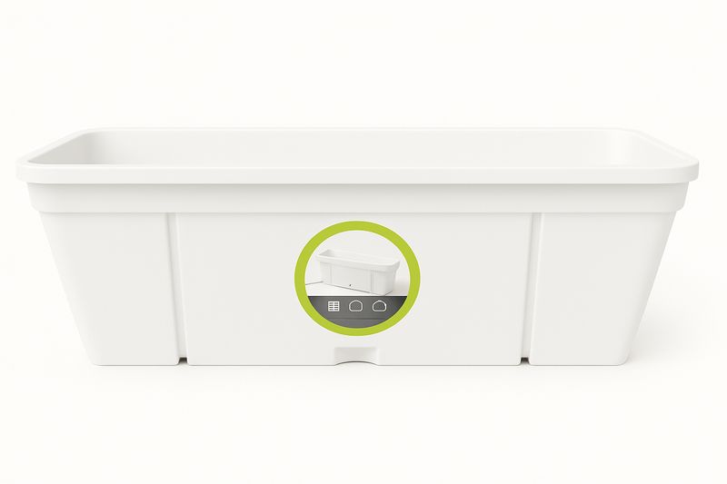 Vazo lulesh Anversa + suport mbajtëse 50x20xh16cm 10.5 liter