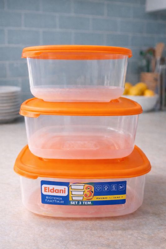 Tasa plastike 3 copë