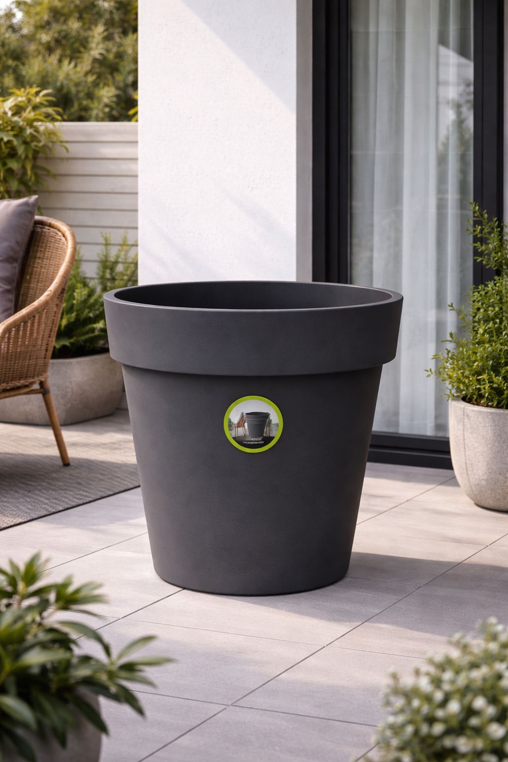 Vazo lulesh Melrose + 4 rrota 60cm 93 litër