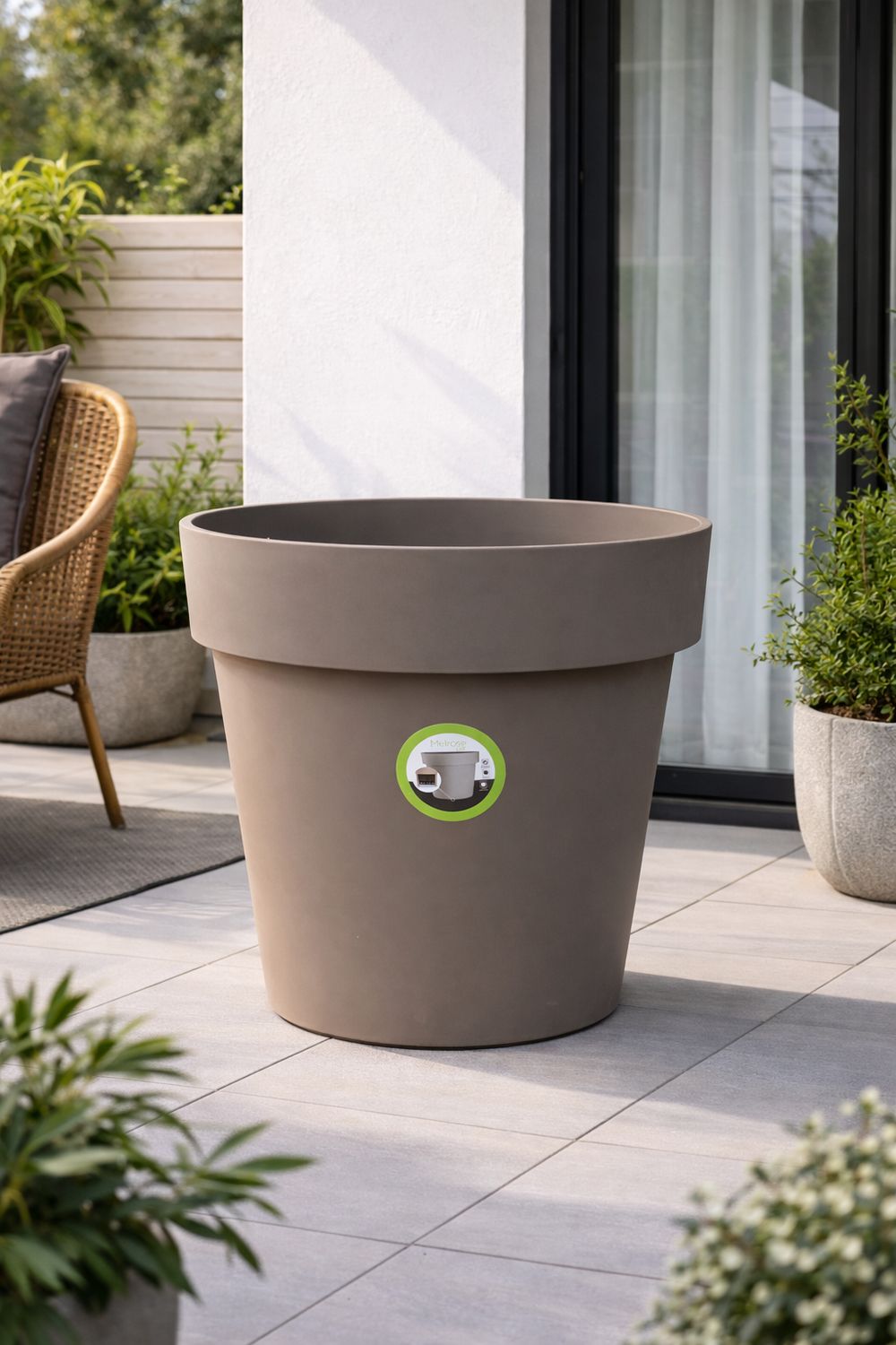 Vazo lulesh Melrose + 4 rrota 60cm 93 litër