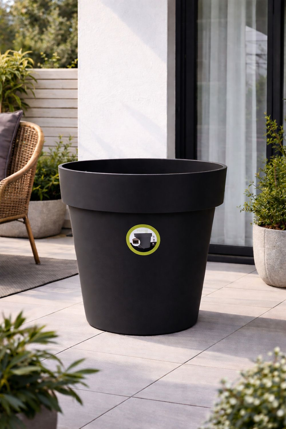 Vazo lulesh Melrose + 4 rrota 60cm 93 litër