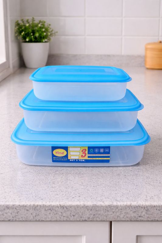 Tasa plastike 3 copë