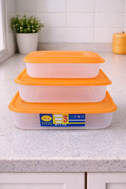 Tasa plastike 3 copë