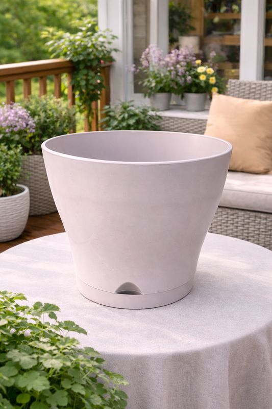 Vazo lulesh Rei + pjata Ø25x24cm 7.9 litër Vazo lulesh Rei + pjata Ø25x24cm 7.9 litër