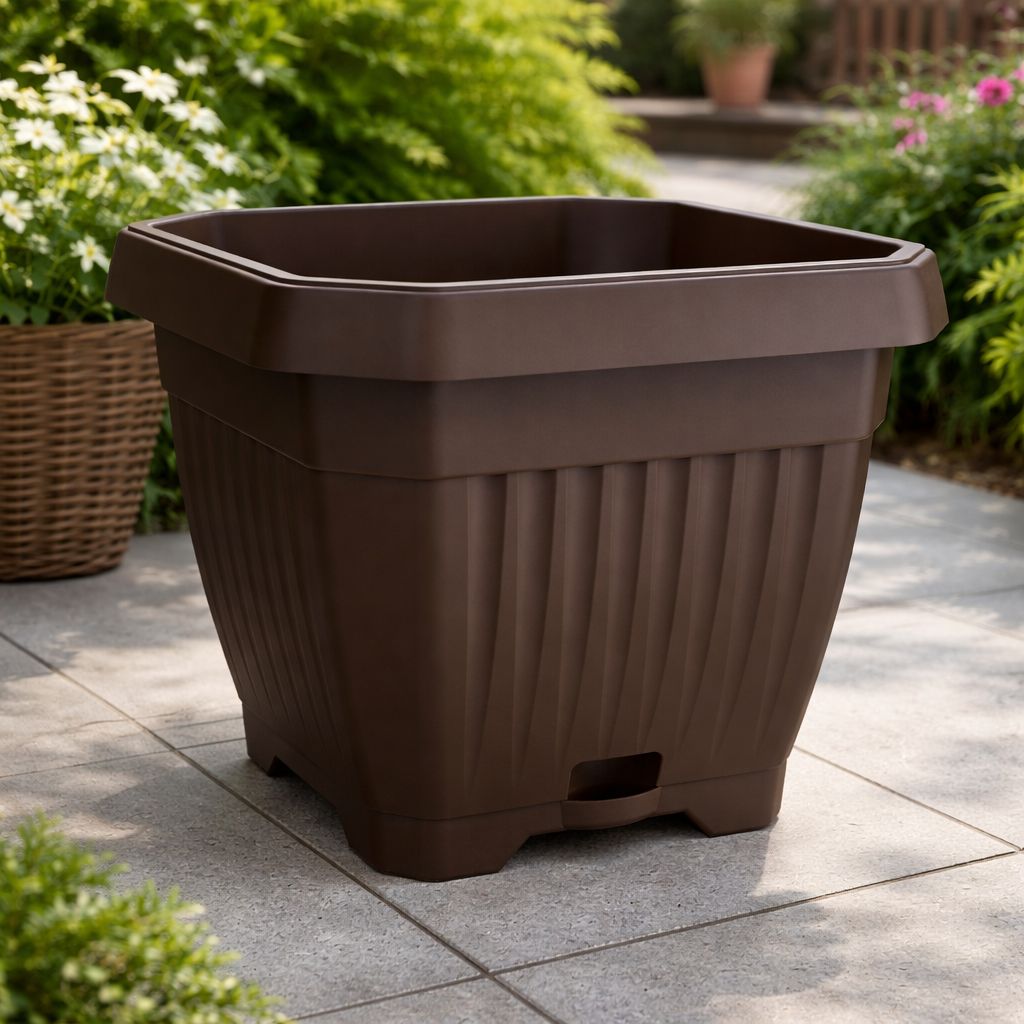 Vazo lulesh Mediteran + pjata 36x36cm 34 litër