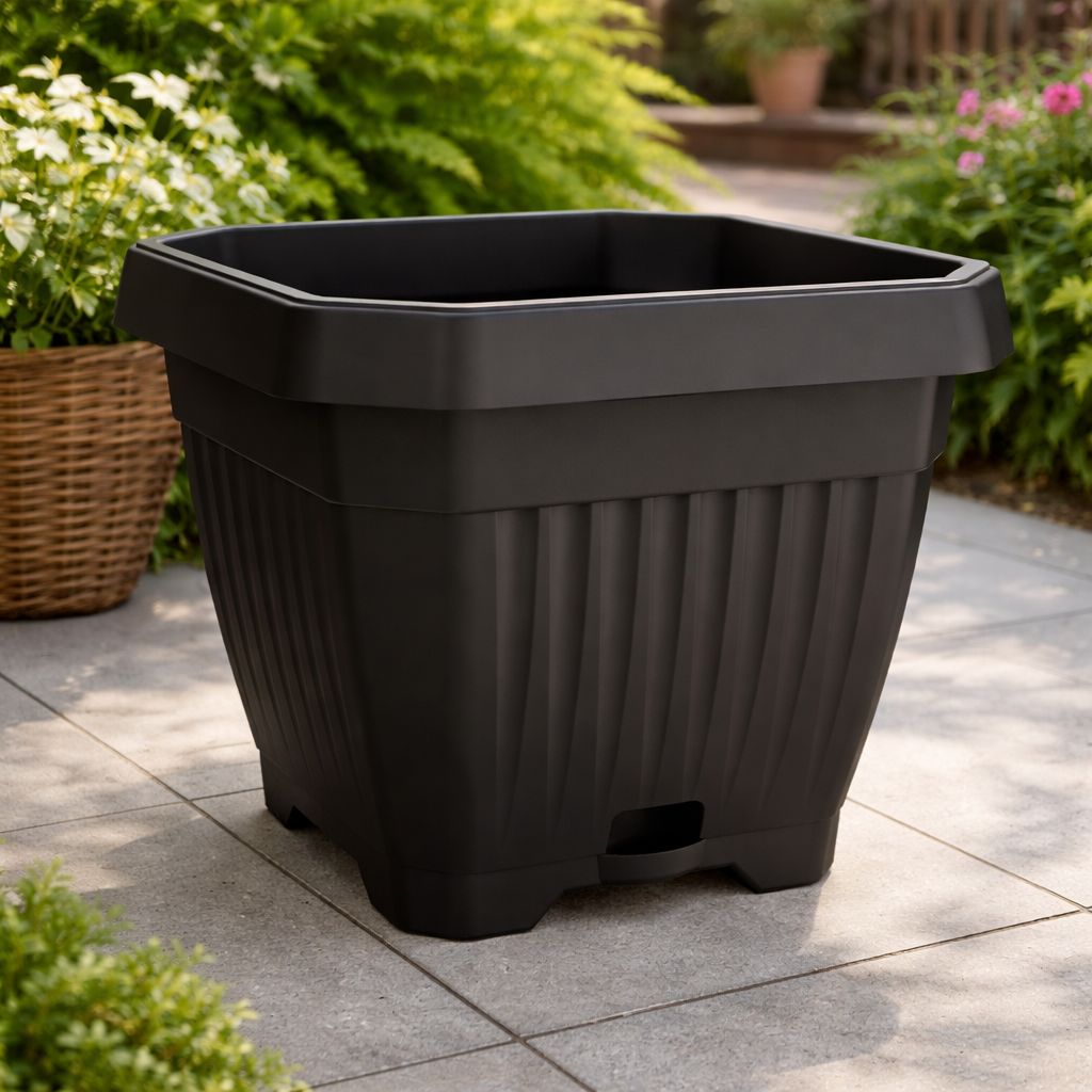 Vazo lulesh Mediteran + pjata 36x36cm 34 litër