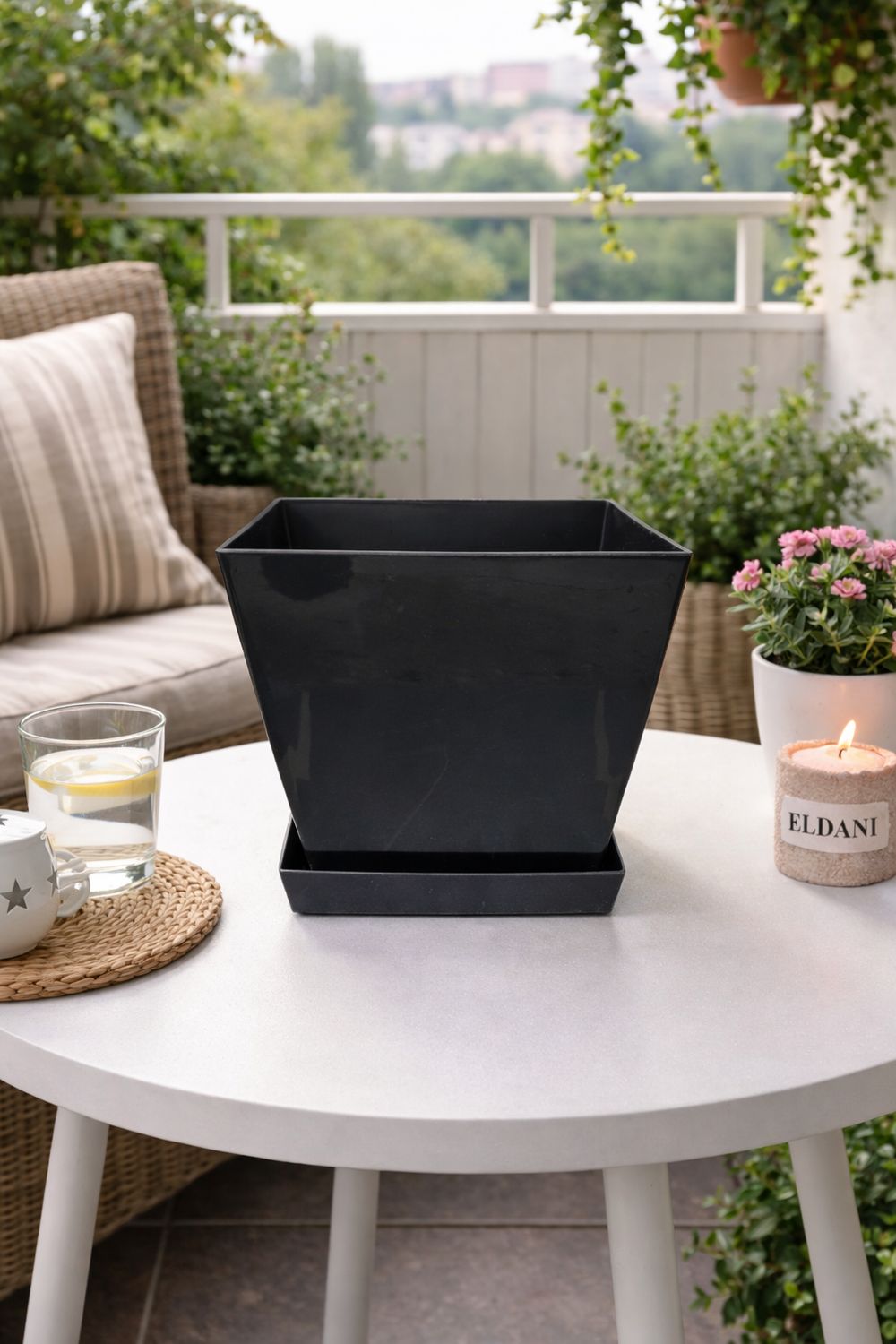 Vazo lulesh Aria + pjata 30x27cm