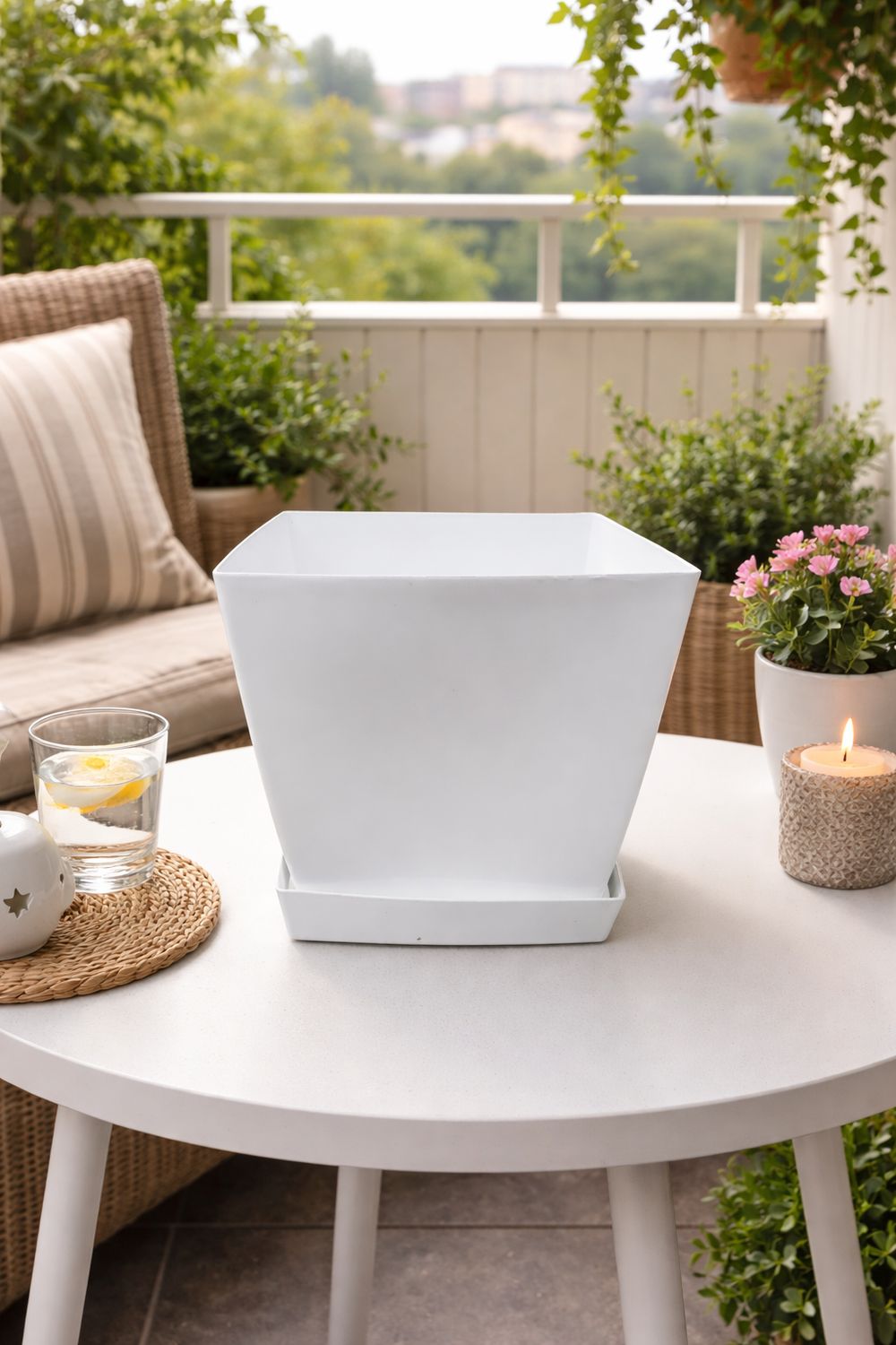 Vazo lulesh Aria + pjata 15x15cm