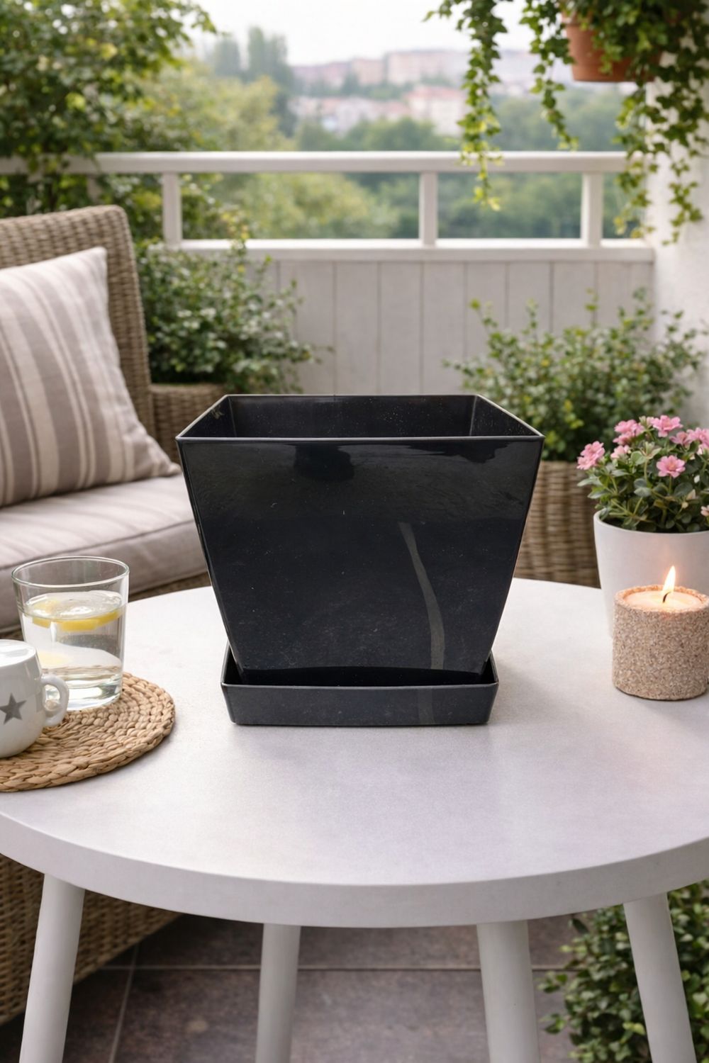 Vazo lulesh Aria + pjata 20x22cm