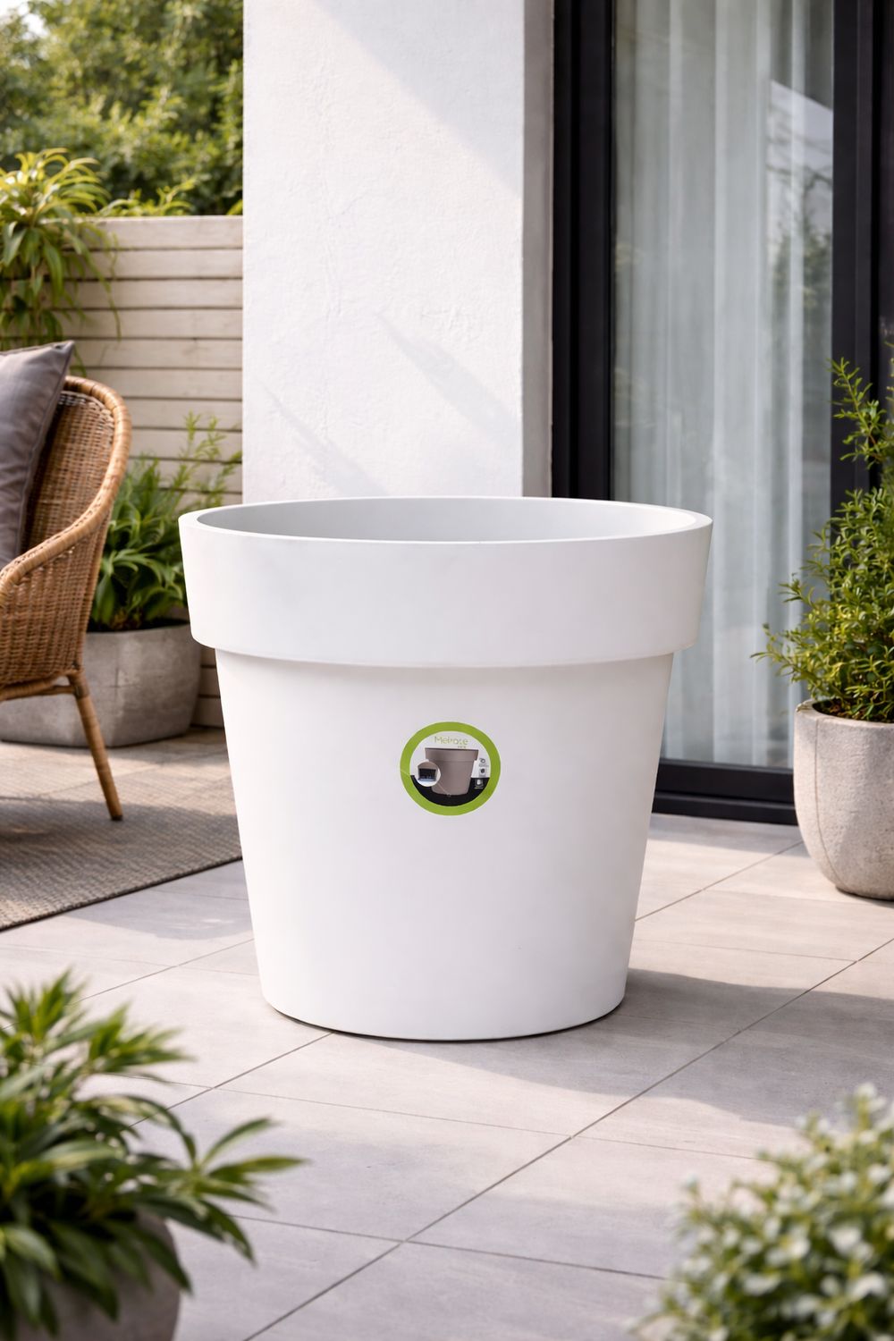 Vazo lulesh Melrose + 4 rrota 60cm 93 litër